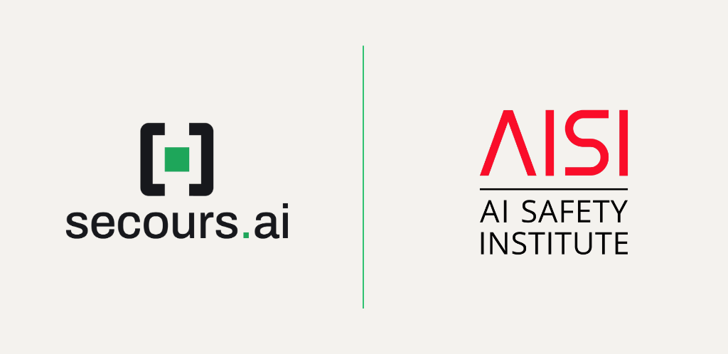 The secours.ai and AISI logos set side by side, separated by a vertical rule.